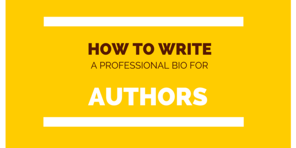 Write professional bio for writer author