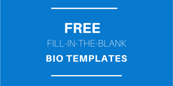 Free Fill In The Blank Bio Templates For Writing A Personal Or Professional Bio Biotemplates Com